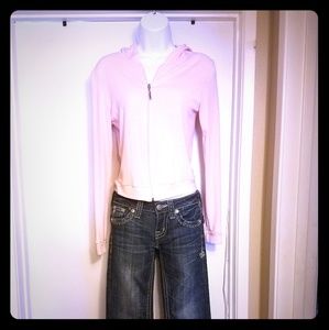 T party pink hoodie zip up